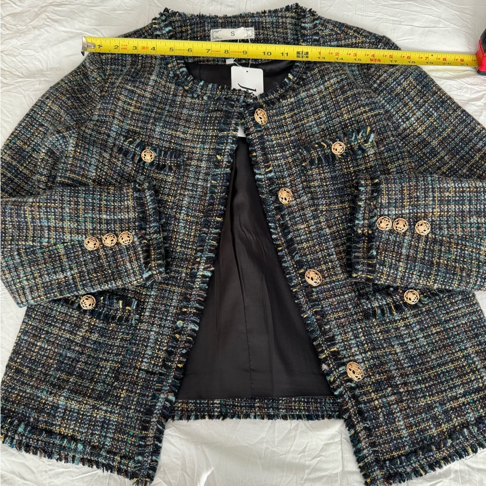Woman twill fabric blazer